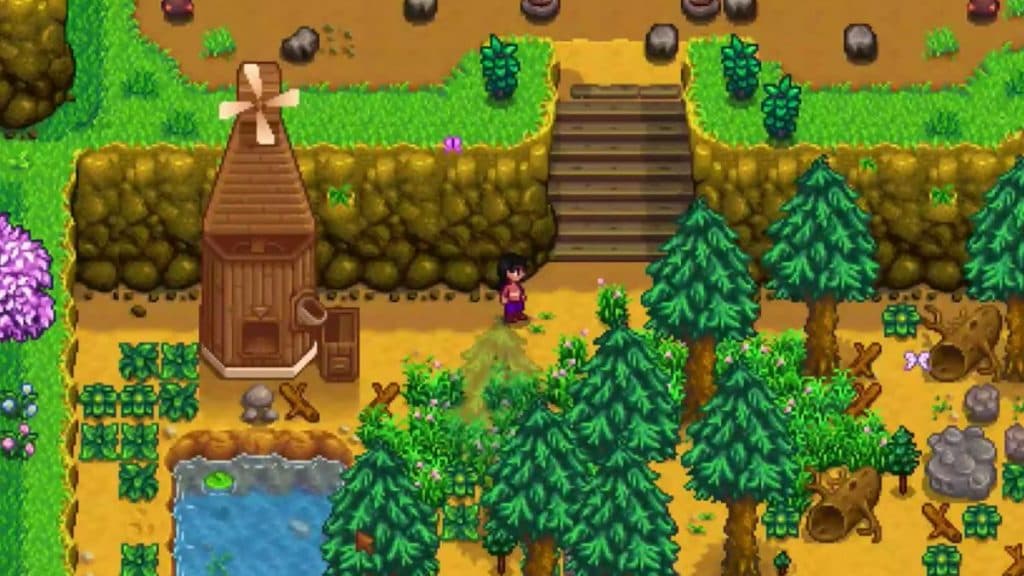 Molino trabajando en Stardew Valley