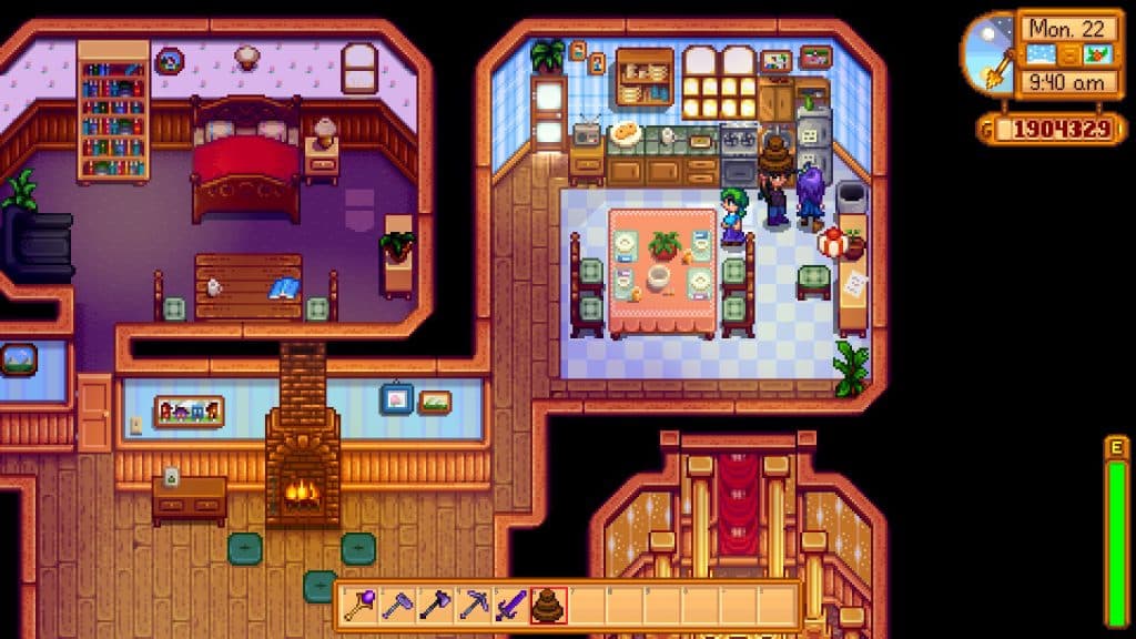 Abigail y Caroline en Stardew Valley