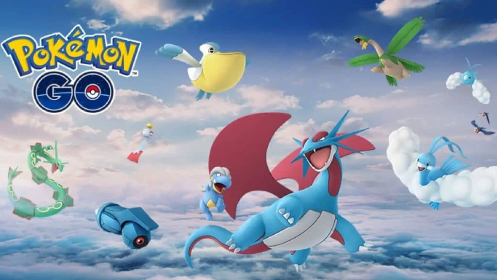 pokemon go dragón/salamence tipo volador