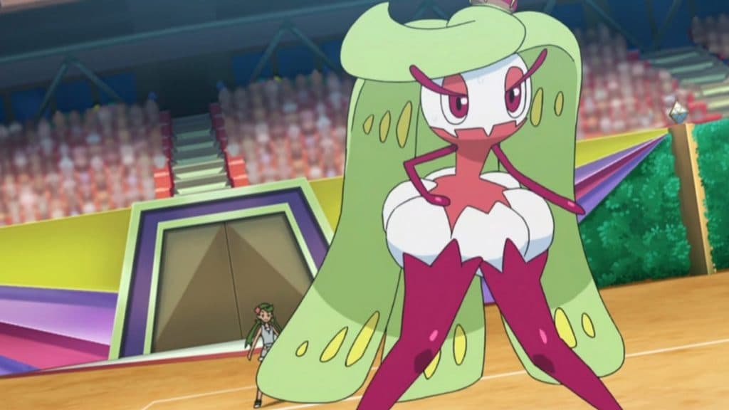 Tsareena en el anime Pokémon