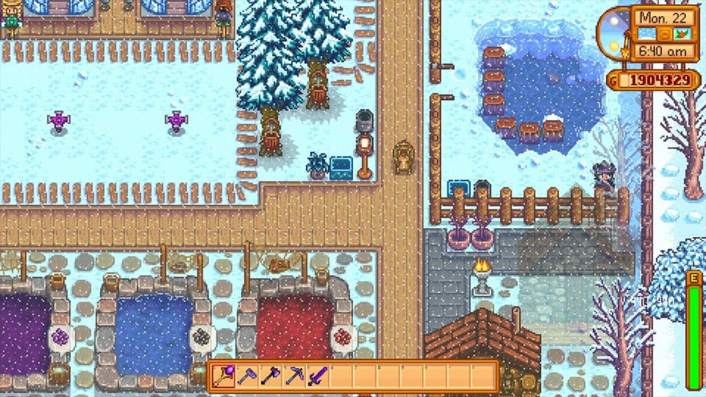 Una granja en Stardew Valley