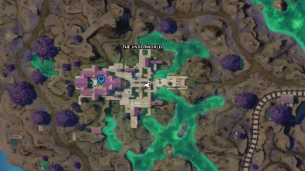 Mapa del inframundo de Fortnite