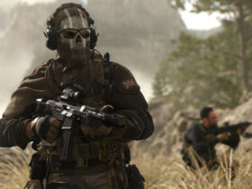 MW2 Operator holding a gun and another operator behind