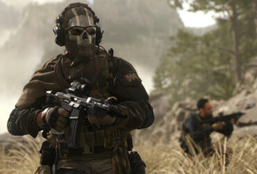 MW2 Operator holding a gun and another operator behind