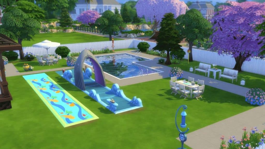 Los Sims 4 Backyard Cosas DLC