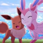 Eevee and Sylveon in Pokemon anime