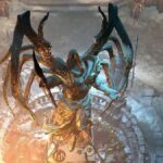 Diablo 4 Inarius statue at Kyovashad