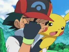 Ash and Pikachu in the Pokemon anime