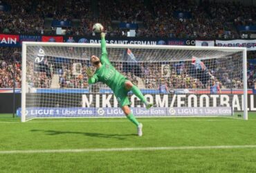 Donnarumma making save in EA FC 24