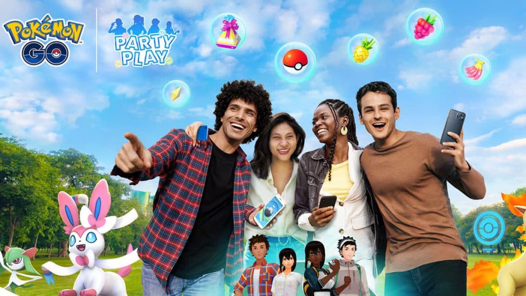 Función Pokemon Go Party Play.