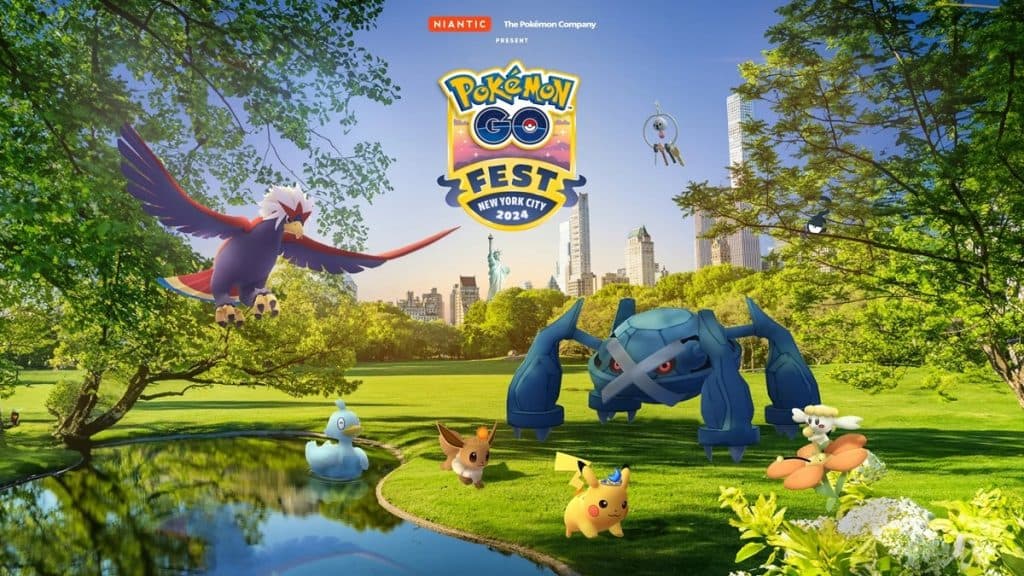 Imagen de portada del Pokémon Go Fest 2024 en la ciudad de Nueva York