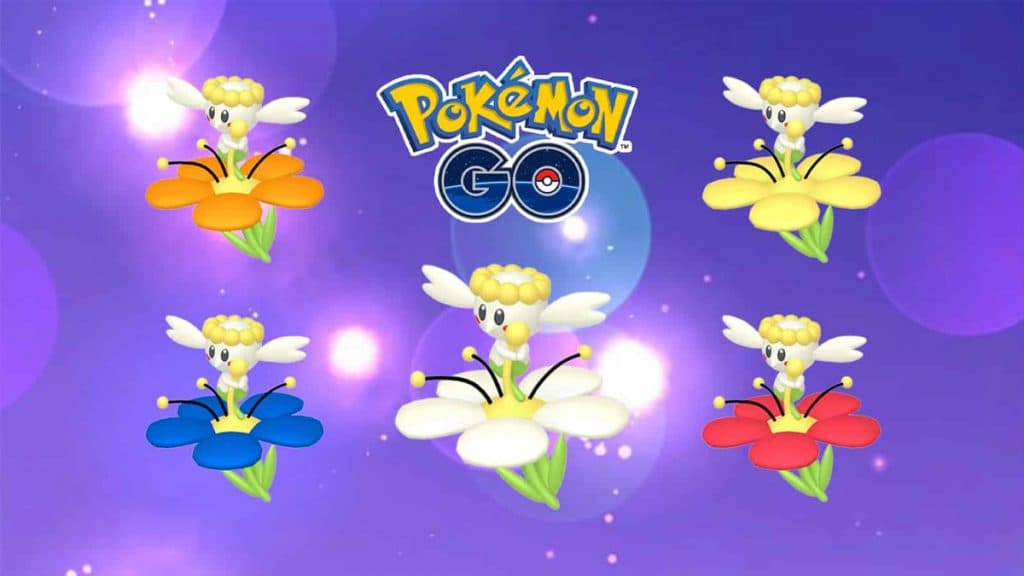 Todos los colores de Flabebe en Pokémon Go.