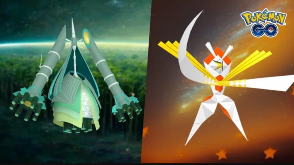 imagen promocional de pokemon go celesteela y kartana