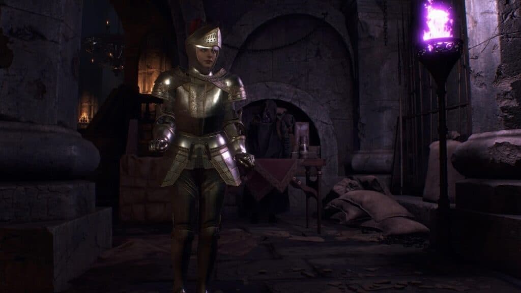 Ashley con armadura en Resident Evil 4 Remake