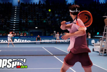 John McEnroe against Taylor Fritz in TopSpin 2K25