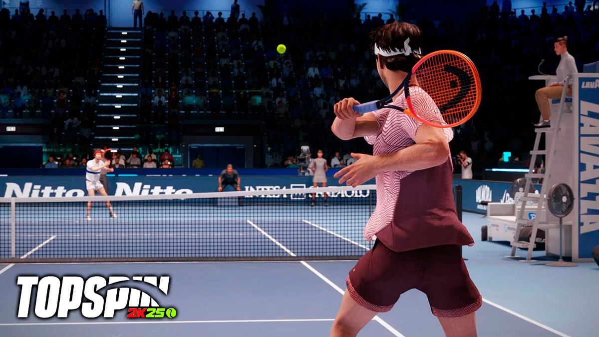 John McEnroe against Taylor Fritz in TopSpin 2K25