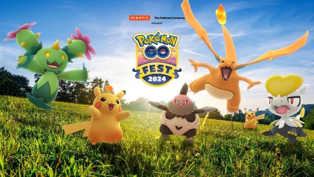 Imagen de portada oficial de Pokémon Go Fest 2024 Global