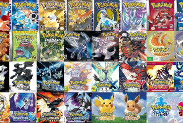 All Pokemon Games released up until Scarlet and Violet.