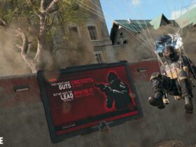 Warzone player parachuting next to Smart Displays