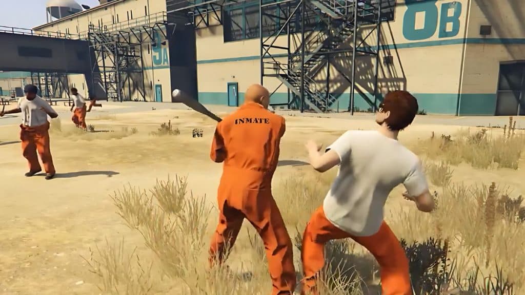 Presos durante una pelea a puñetazos en GTA 5