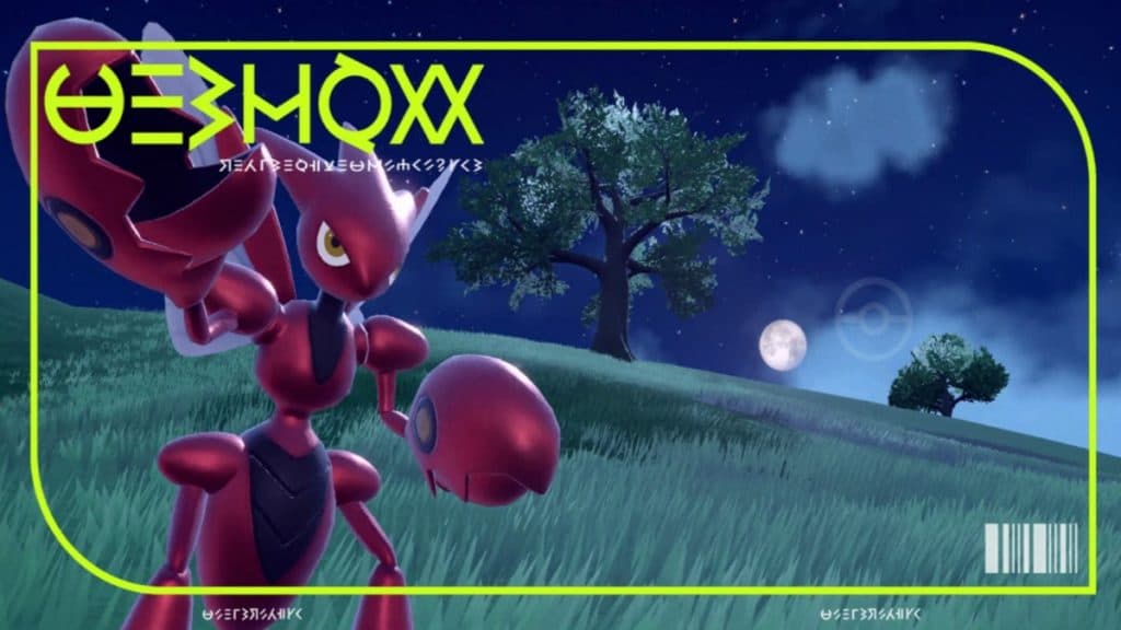 pokemon scizor imagen pokedex en escarlata y violeta