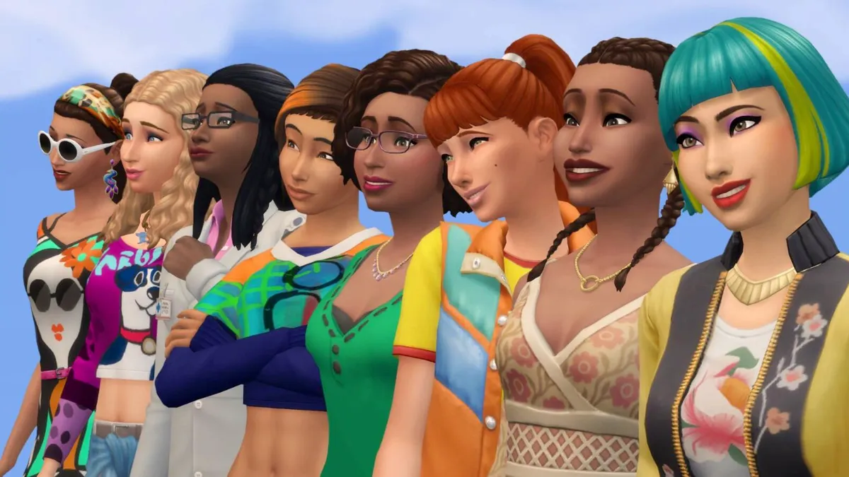 Characters in the sims 4