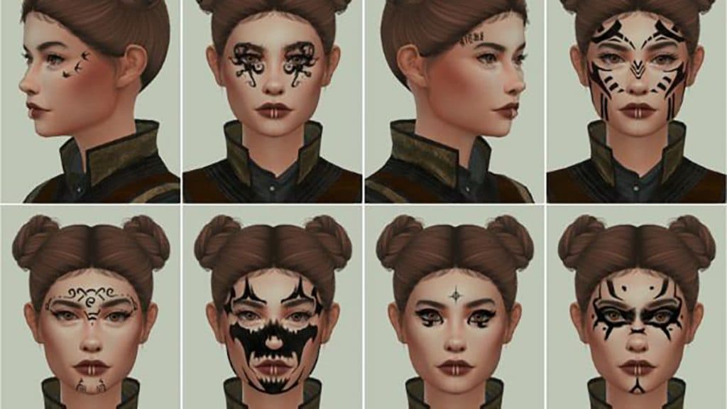 Tatuajes de Baldur's Gate 3 en Los Sims 4